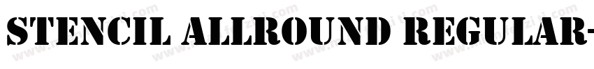 Stencil Allround Regular字体转换